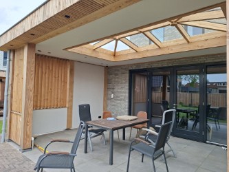 Veranda met lichtkoepel in Zutphen